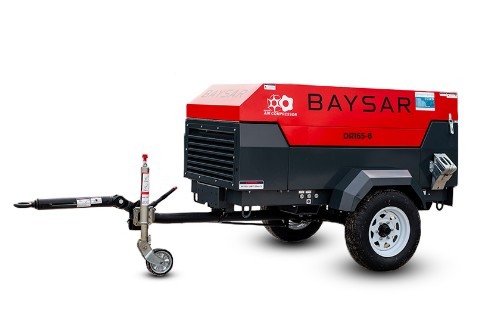 Дизельный компрессор BAYSAR DR165-8 на шасси