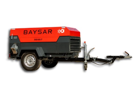 Дизельный компрессор BAYSAR DS185-7 на шасси