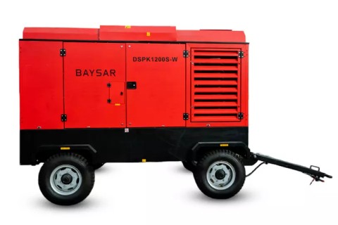 Дизельный компрессор BAYSAR DSPK1200S-W с доохладителем
