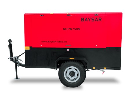 Дизельный компрессор с доохладителем BAYSAR SDPK750S