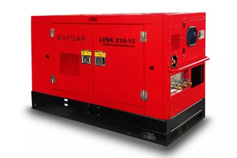 Дизельный компрессор с ПЖД BAYSAR LVSK 210-10