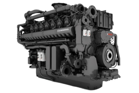 Двигатель генератора Cummins QSK95-G4 в сборе
