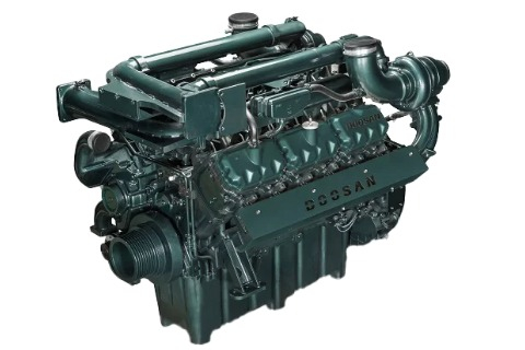 Двигатель генератора Doosan DP222CB в сборе
