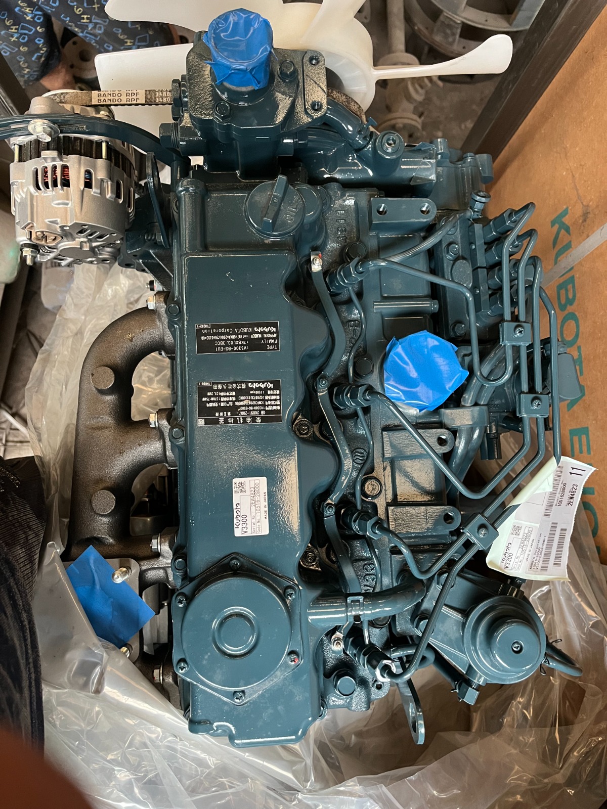 Двигатель в сборе Kubota V3800-T