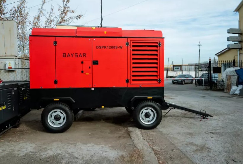 Дизельный компрессор BAYSAR DSPK1200S-W с доохладителем