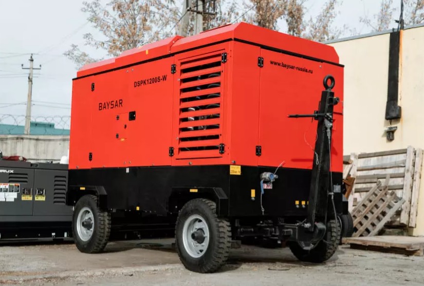 Дизельный компрессор BAYSAR DSPK1200S-W с доохладителем
