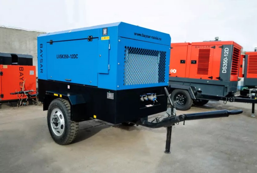 Дизельный передвижной компрессор BAYSAR LVSK350-12DC