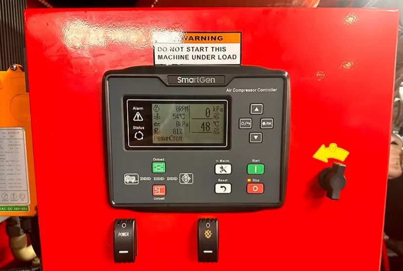 Дизельный компрессор BAYSAR UVSK 390-12DCHW со встроенным генератором 5кВт (220В)