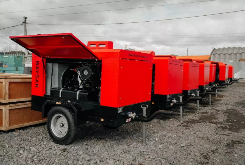 Дизельный винтовой компрессор BAYSAR DR400-12