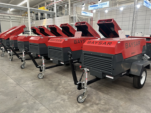 Пескоструйный компрессор BAYSAR DS185-7 в комплекте с установкой BlastRazor Z-200