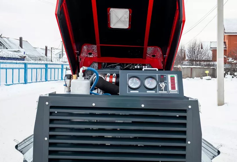 Дизельный компрессор BAYSAR DR165-8 на шасси