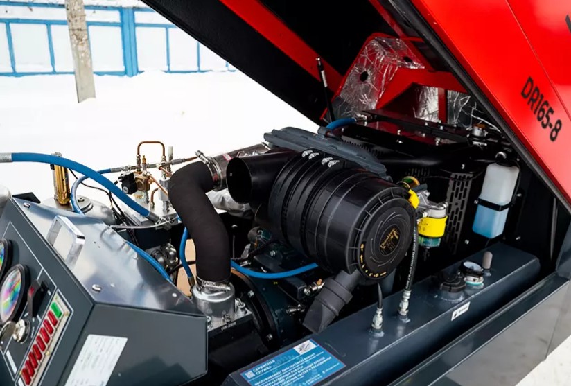 Дизельный компрессор BAYSAR DR165-8 на шасси