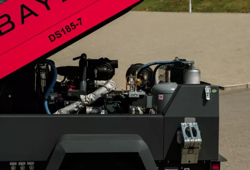 Дизельный компрессор BAYSAR DS185-7 на шасси