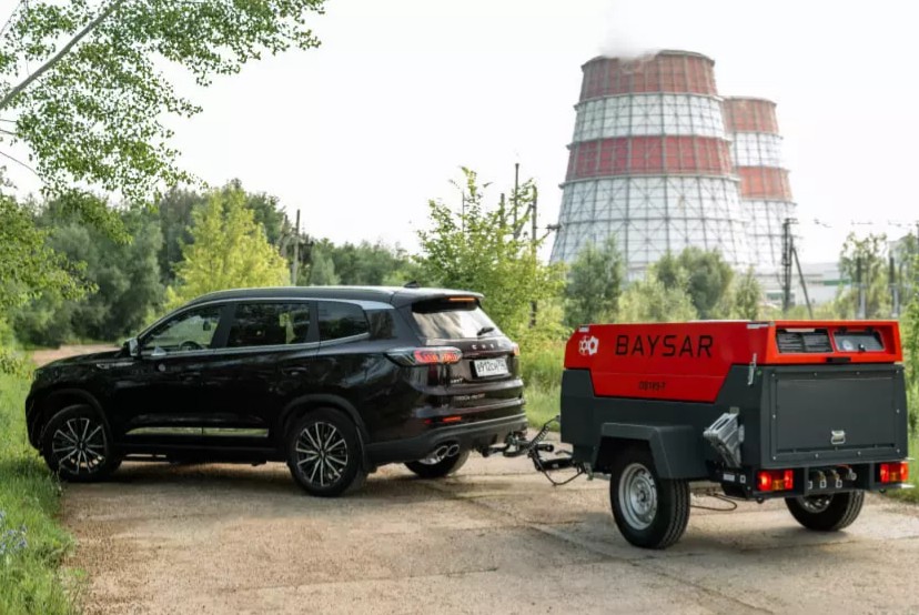 Дизельный компрессор BAYSAR DS185-7 на шасси