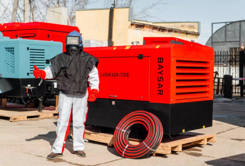 Дизельный компрессор BAYSAR LVSK420-7DC