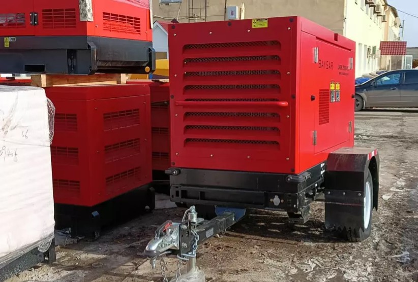 Дизельный компрессор с ПЖД BAYSAR LVSK 210D-10